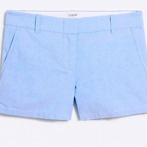 NWOT J Crew Factory Blue Chambray Shorts City Fit Size 4 Style H5167